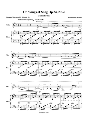 歌の翼に 楽譜 ピアノ (ソロ) | MuseScore.com