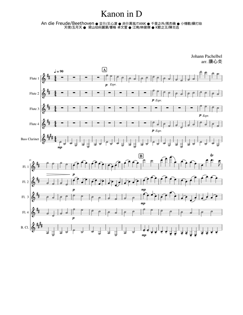 Canon and Gigue in D major, P.37 – Johann Pachelbel Canon D by Johann ...