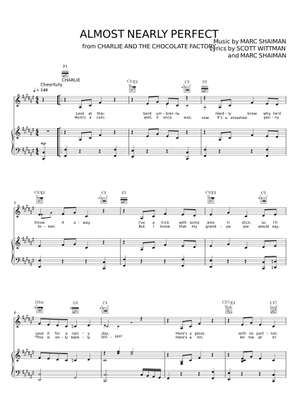 Almost Nearly Perfect の公式楽譜を演奏する by Marc Shaiman and Scott Wittman ピアノ ...
