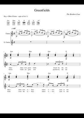 無料のザ・ブラザーズ・フォー の楽譜 | MuseScore.com でPDFの