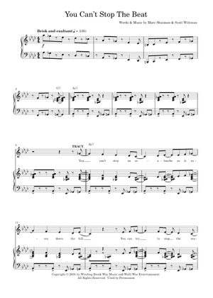You Can't Stop the Beat の公式楽譜を演奏する by Marc Shaiman
