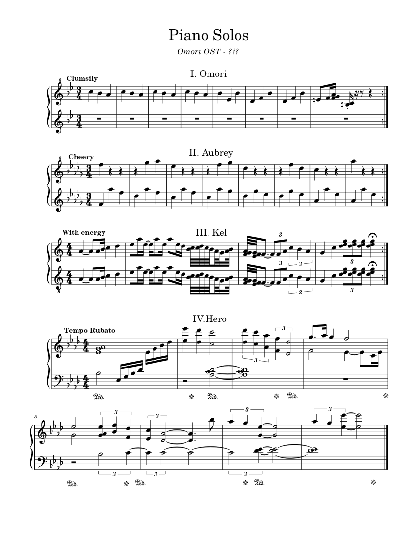 オモリ - ピアノソロ 楽譜 ピアノ (ソロ) | MuseScore.com