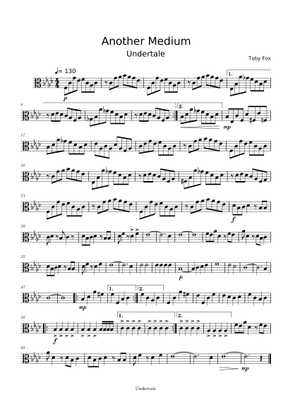 Another Medium – Toby Fox – Undertale OST: 051 for Cello Solo 楽譜