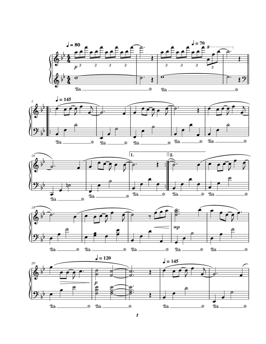 Memories 楽譜 ピアノ (ソロ) easy | MuseScore.com