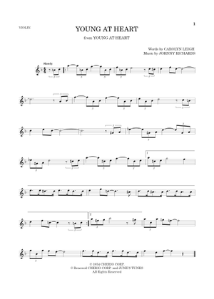 Young at Heart Lead Sheet (B♭) 楽譜 コード付き ピアノ (ソロ) easy