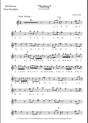 Sailing - Rod Stewart 楽譜 コード付き ピアノ, ベースギター