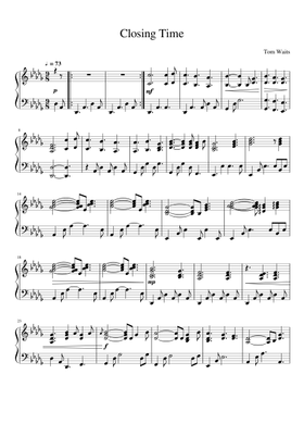 無料のトム・ウェイツ の楽譜 | MuseScore.com でPDFのダウンロード
