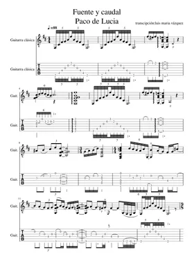無料のパコ・デ・ルシア の楽譜 | MuseScore.com でPDFのダウンロード 無料のパコ・デ・ルシア の楽譜 | MuseScore.com でPDFのダウンロード