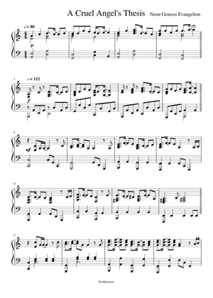 エヴァンゲリオン - レイ II 楽譜 ピアノ (ソロ) | MuseScore.com