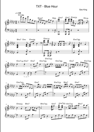 Blue Hour 楽譜 ピアノ (ソロ) | MuseScore.com