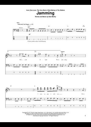 Jamming の公式楽譜を演奏する by Bob Marley ギター | MuseScore.com