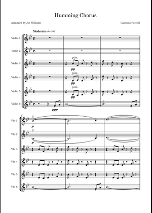 Humming Chorus (Butterfly) の公式楽譜を演奏する by Giacomo Puccini バイオリン, ビオラ ...