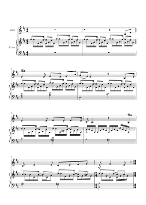 On my own – Les Misérables On My Own 楽譜 ピアノ, シンセサイザー
