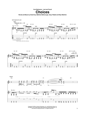 ディグ の公式楽譜を演奏する マッドヴェイン ギター | MuseScore.com