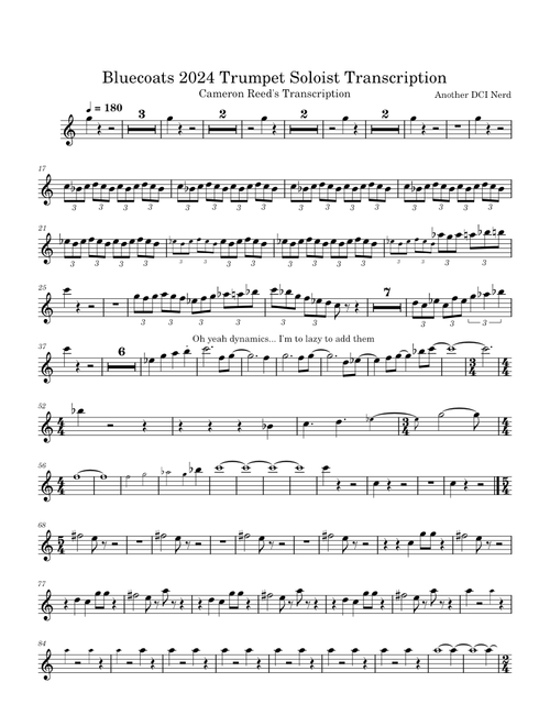 Another DCI Nerd | 無料の の楽譜 | MuseScore.com でPDFの