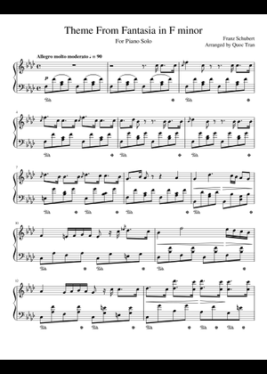 幻想曲 作品103 D. 940 楽譜 ピアノ (ソロ) | MuseScore.com