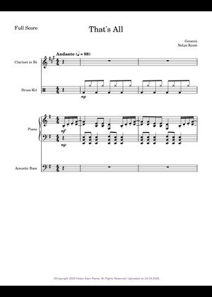ジェネシス、それだけ (ピアノ) 楽譜 ピアノ (ソロ) | MuseScore.com