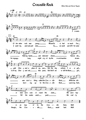 クロコダイル・ロック 楽譜 ピアノ (ソロ) | MuseScore.com