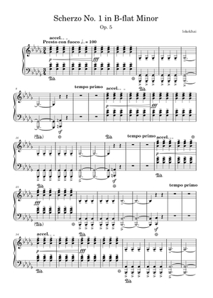スケルツォ第2番 (F.ショパン, Op.31) 楽譜 ピアノ (ソロ) | MuseScore.com