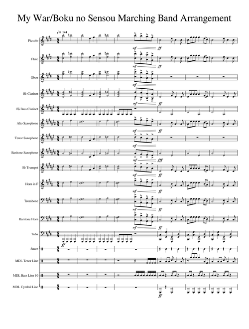 無料の の楽譜マーチングバンド 用 | MuseScore.com でPDFの