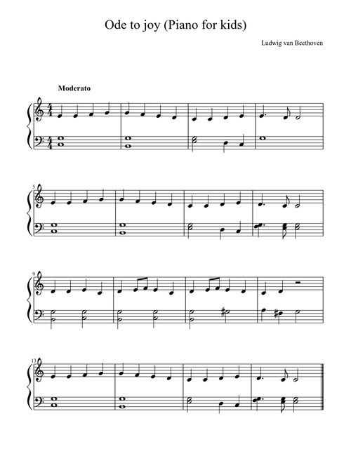 Easy Beethoven Pieces sheet music by tarajurekic@y7mail.com | Play