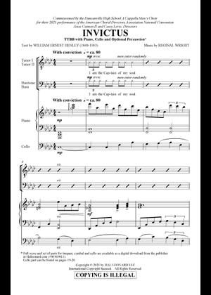 Invictus in G の公式楽譜を演奏する by Evan Bang;William Ernest Henley ボーカル ...