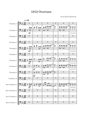 ユキトリイ　アンサンブル 楽譜】The Year 1812 Festival Overture / 序曲「1812年