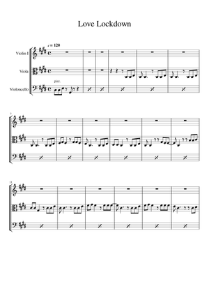 Love lockdown の公式楽譜を演奏する by Kanye West ピアノ, ボーカル | MuseScore.com