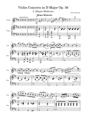 バイオリン協奏曲 ロ短調 Op.35 – オスカー・リーディング 楽譜