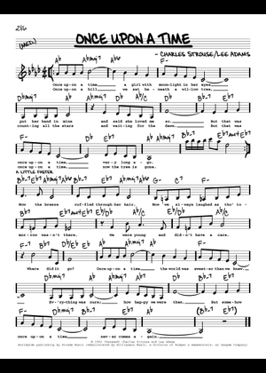Once Upon A Time の公式楽譜を演奏する by Charles Strouse ピアノ