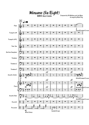 Minuano (Six Eight) 楽譜 コード付き ピアノ, トロンボーン, フルート