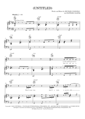 無料のディアンジェロ の楽譜 | MuseScore.com でPDFのダウンロード