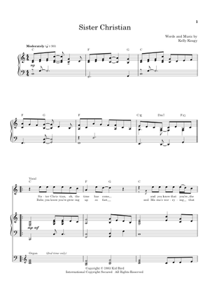 シスター・クリスチャン 楽譜 ピアノ (ソロ) | MuseScore.com
