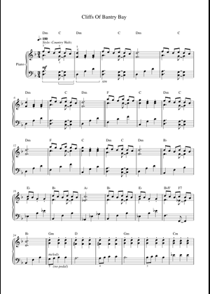 Cliffs of dover の公式楽譜を演奏する by Eric Johnson ギター
