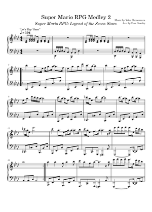 スーパーマリオRPGメドレー1 楽譜 ピアノ (ソロ) | MuseScore.com