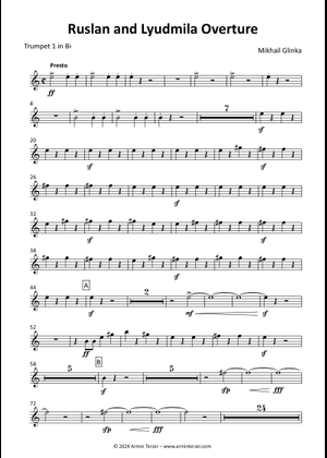 学校オーケストラのためのルスランとリュドミラ序曲 楽譜 ピアノ