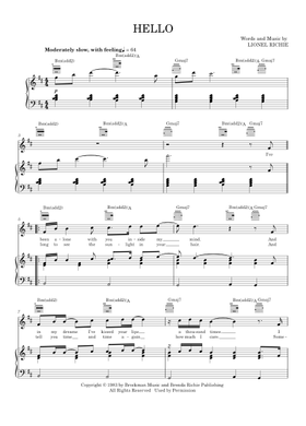 無料のLionel Richie の楽譜 | MuseScore.com でPDFのダウンロード