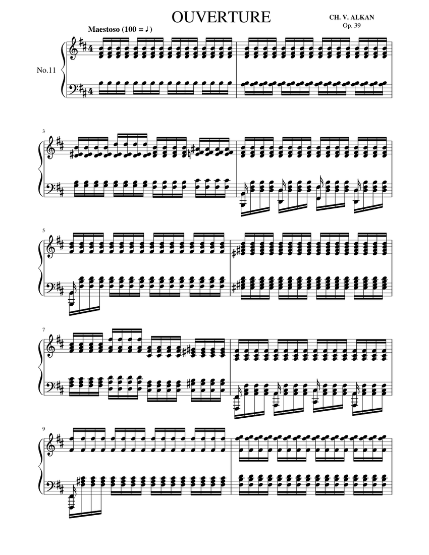 12 Etudes in All the Minor Keys, Op.39 – Charles-Valentin Alkan 11