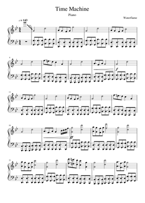 Time Machine by Waterflame Sheet Music for Piano (Solo) | MuseScore.com