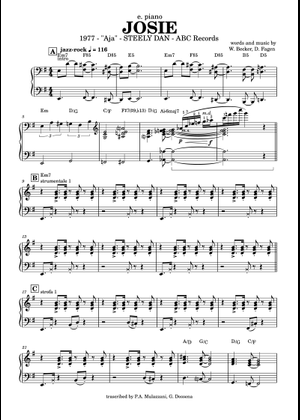 Steely Dan Greatest Songs 【スティーリー・ダン】タブ譜 ジョジー の公式楽譜を演奏する スティーリー・ダン ギター