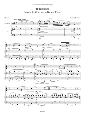 無料のフランシス・プーランク の楽譜 | MuseScore.com でPDFの