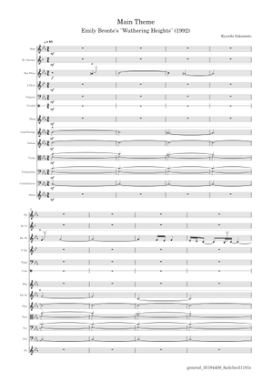 嵐が丘 – 坂本龍一 楽譜 ピアノ (ソロ) | MuseScore.com