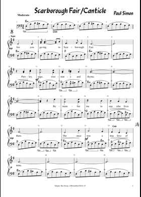 無料のサイモン＆ガーファンクル の楽譜 | MuseScore.com でPDFの