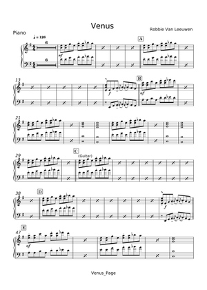 ヴィーナス 楽譜 ピアノ (ソロ) |