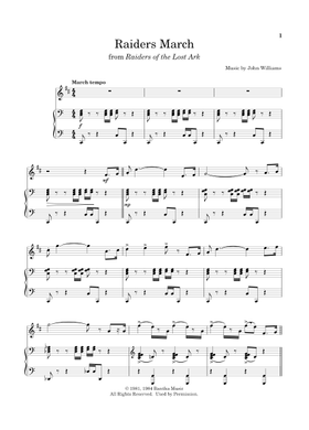 無料のレイダース・マーチ ジョン・ウィリアムズ の楽譜 | MuseScore