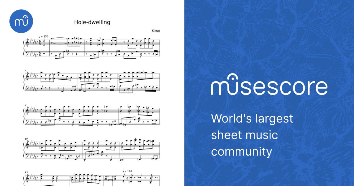 あなぐら ぐらし 楽譜 ピアノ (ソロ) | MuseScore.com