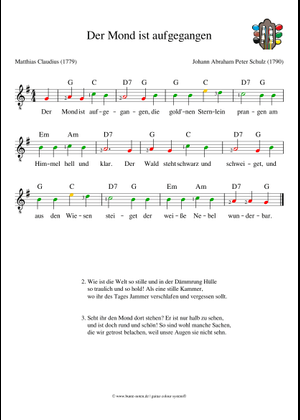 月が昇った 楽譜 ピアノ (ピアノデュオ) | MuseScore.com