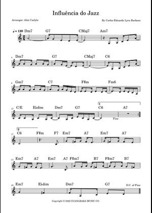 ジャズの影響 楽譜 クラリネット（B♭調） (ソロ) | MuseScore.com