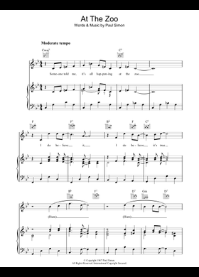 無料のAt The Zoo サイモン＆ガーファンクル の楽譜 | MuseScore.com