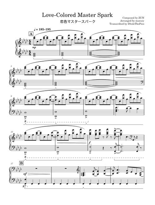 IStoleThePies | 無料の の楽譜 | MuseScore.com でPDFのダウンロード